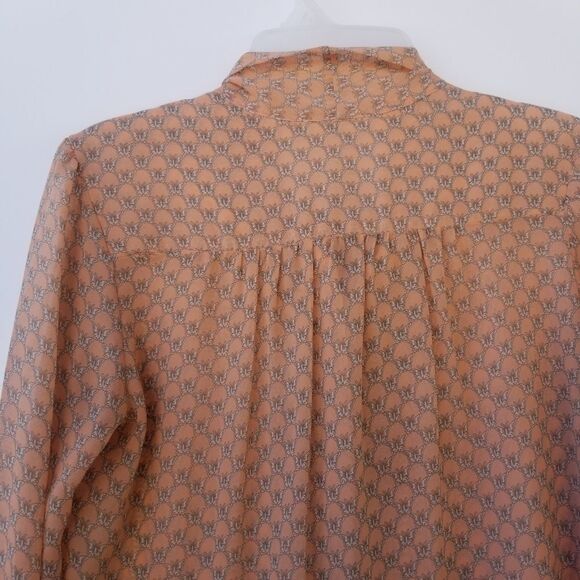 Mona B Long Sleeve Blouse With Tie. - Picture 11 of 14